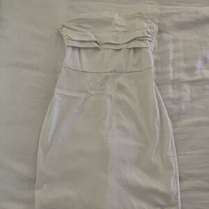 Blue Blush Cream Strapless Dress